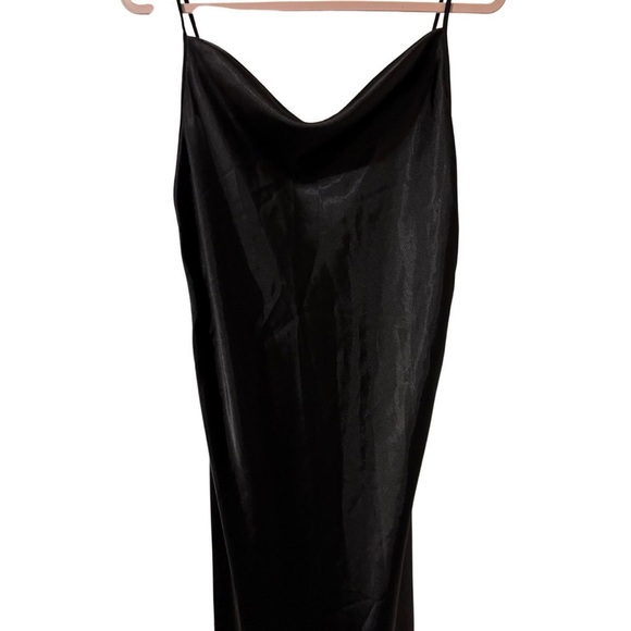 Bebe Shimmering Black Dress - Picture 3 of 8